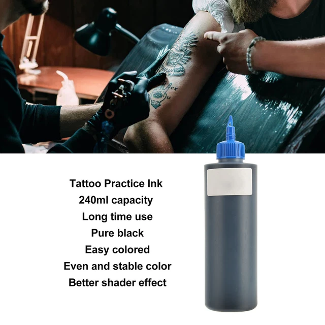 Inchiostro nero pratica tatuaggio Esay colorato grande body art pigmento per principianti