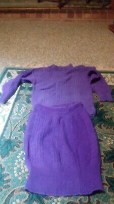 Kate & Co. 2 Piece vintage purple sweater and skirt set - girls size 14