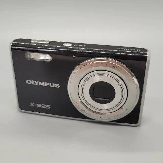 Olympus X-925 12.0MP Compact Digital Camera Black Tested