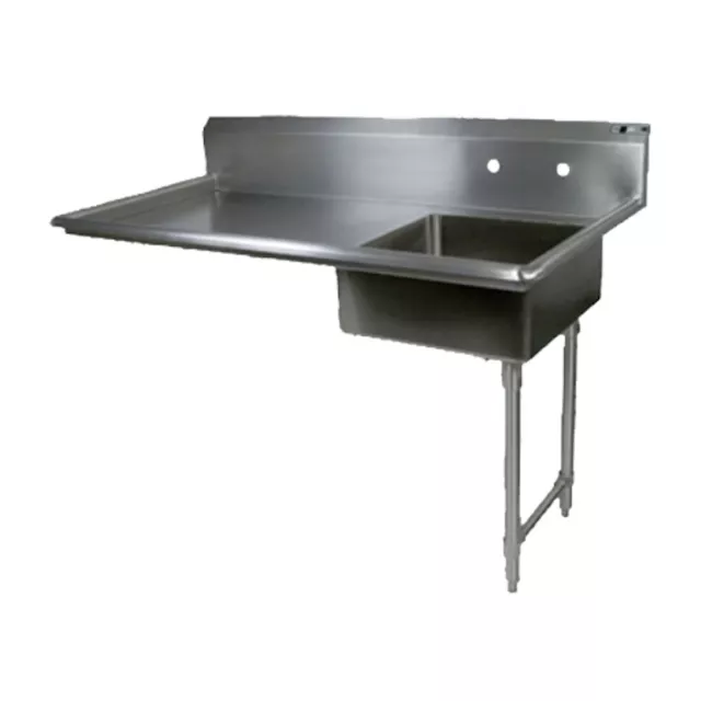 John Boos JDTS-20-50UCR Soiled Straight Undercounter Dishtable, Pre-Rinse Sink