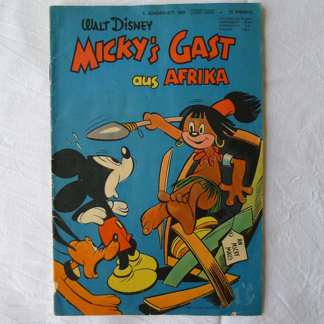 Micky Maus Sonderheft 6 - Micky's Gast aus Afrika, 1952,original, kein Nachdruck
