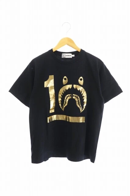 Abusing Ape Bathing Shark Hoodie 10Th Anniversary Print Short Sleeve T-Shirt