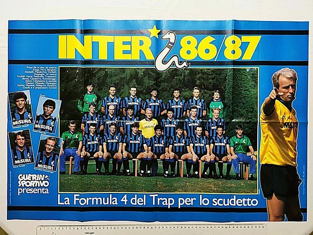 Poster Guerin Sportivo Original - Torino 86-87 (1986-1987) - Fabriqué En Italie