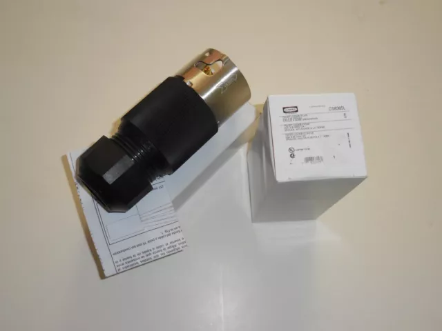 (2) Hubbell Cs8365L Twist-Lock Plug 50A , 250V , 3 Pole 4 Wire , Free Shipping