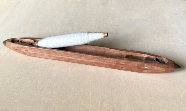 Navette à tisser ancienne en bois - Label Emmaüs