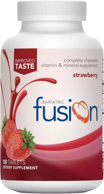 BARIATRIC FUSION STRAWBERRY Complete Chewable Multivitamin & Mineral ...