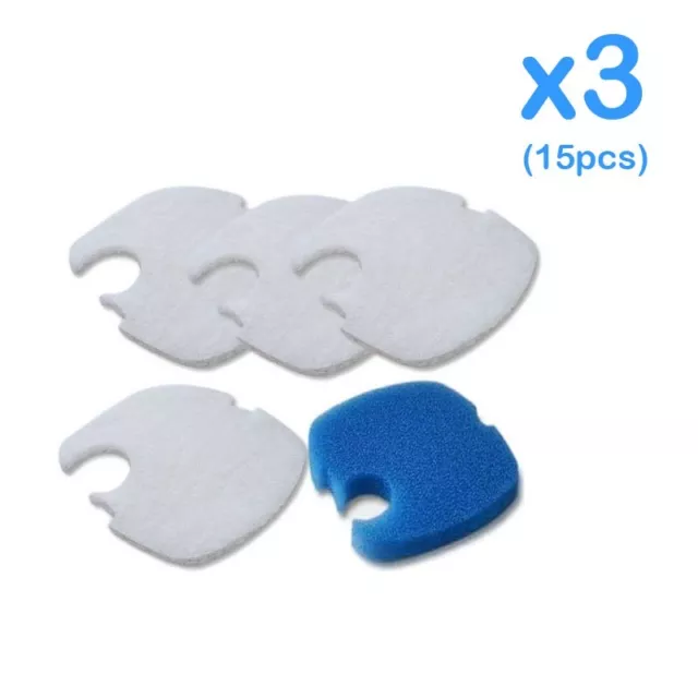 15PCS Aquarium Filter Pad for SUNSUN/PERFECT/GRECH/SUPER HW-304B Canister CF-500