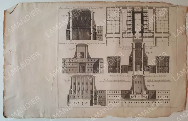 Gravure AncienneTemple de Salomon - Juif - Ancien Testament