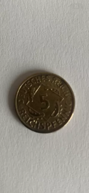 Münze 5 Reichspfennig 1925 A
