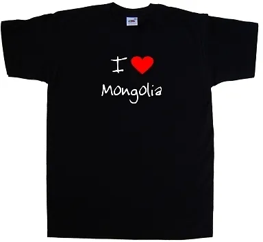 I Love Heart Mongolia T-Shirt