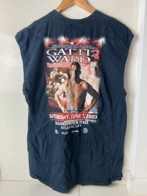 Arturo Gatti Vs Micky Ward III Boxing Top Size Large Tank Top Muscle Tee Singlet