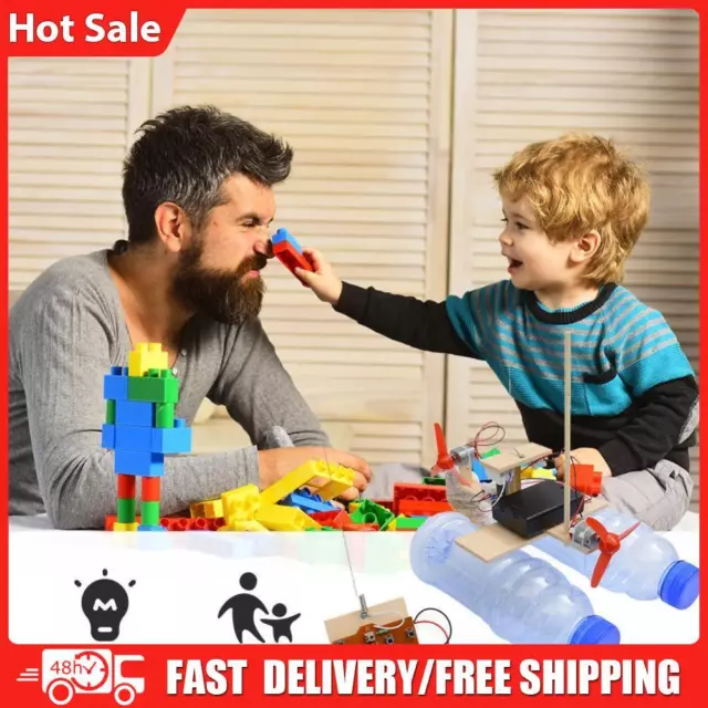 Educational Toys Science STEM Kit Toys Remote Control Wind Ship Small Invention