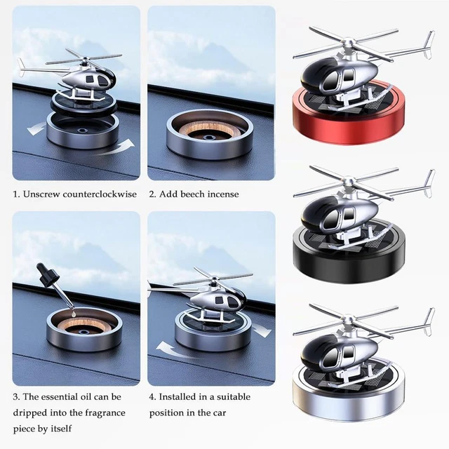 Car Air Freshener Solar Helicopter Modeling Automobile Perfume Car Interior