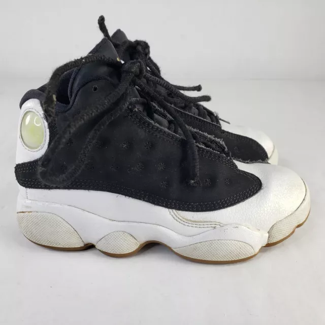 Nike Preschool Air Jordan 13 Retro PS Black/White/Gum 439669-021 Size 12C