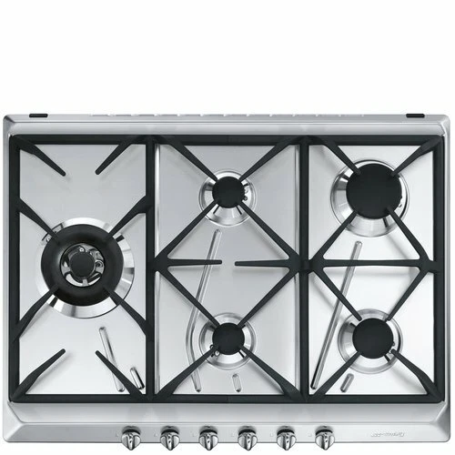 Table De Cuisson à Gaz SMEG SRV564GH3 – Inox, 4 Feux, Grilles Fonte (neuf)