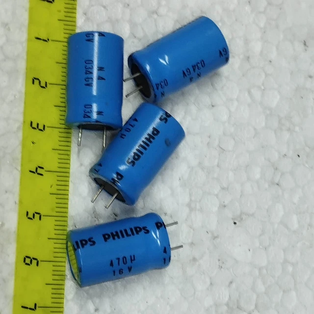 Condensateur Elko 10x Radial 470µF 35V | 3-Pin Condensateur électrolytique Jusqu'à 125°C | 470uF Electrolytic Capacitor From Elna - Foto 10