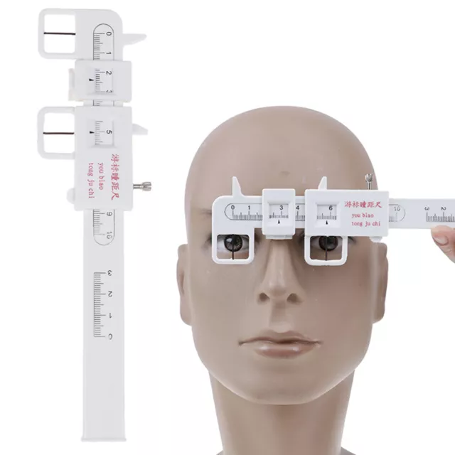 1X Measure Optical Vernier PD Ruler Pupil Distance Meter Eye Ophthalmic Tool_cFY