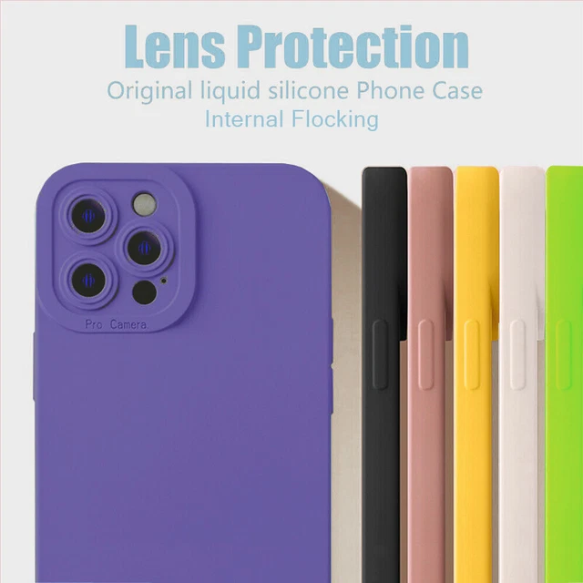 Rubber Phone Case For iPhone 14 13 12 11 Pro Max Plus X XR Liquid Silicone Cover