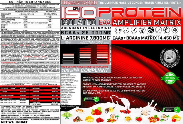 Whey Eiweiß Protein 5 kg Isolat Pulver 2