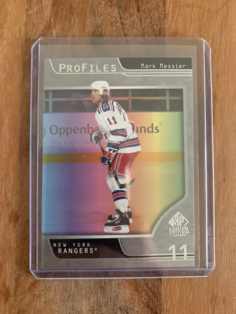 Upper Deck SP Signature Legends NHL Mark Messier New York Rangers Profiles