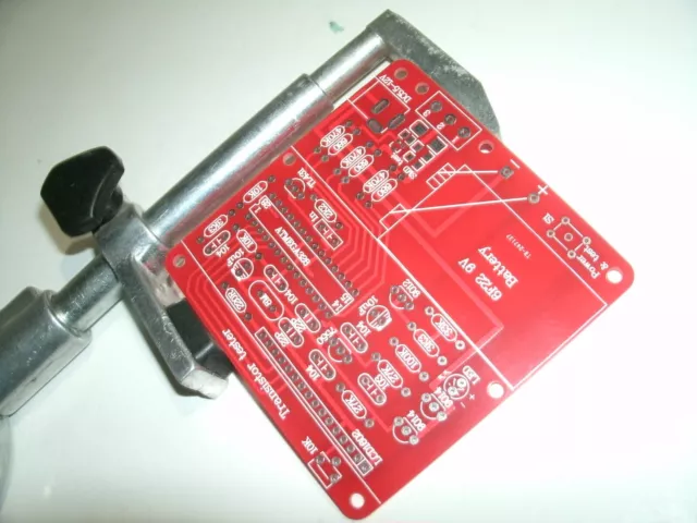 CIRCUIT BOARD PARALLEL CLAMP, Throat Depth Sqeeze Adjustable 1" to 4", Hand Held