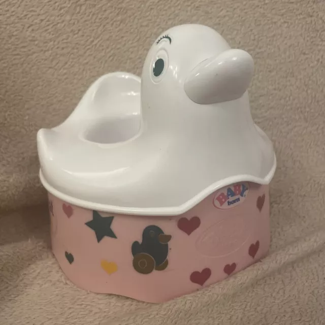 ZAPF CREATION BABY ANNABELL Duck PINK POTTY TOILET WITH SOUNDS Potty Seat