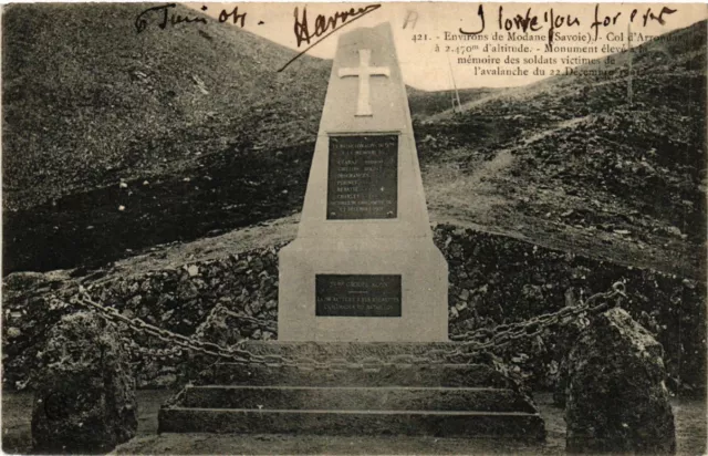 CPA Env. de MODANE - Col d'Arrousere 2450m Monument (438917)