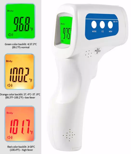 Infrared Digital Non-Contact Forehead Thermometer Adult Baby Temperature Gun Kid