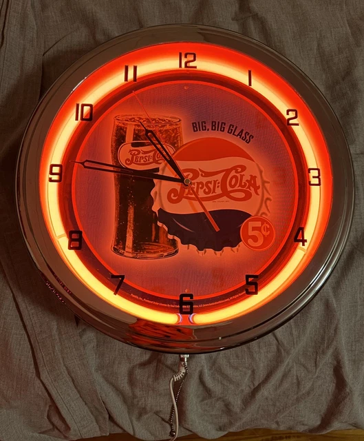 pepsi cola clock