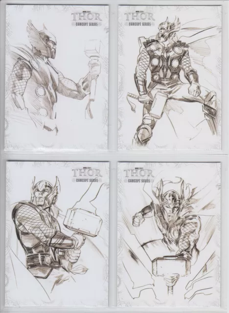 2011 UPPER DECK THOR MOVIE CONCEPT SERIES ARTWORK SET C1 - C13 MARVEL Studios