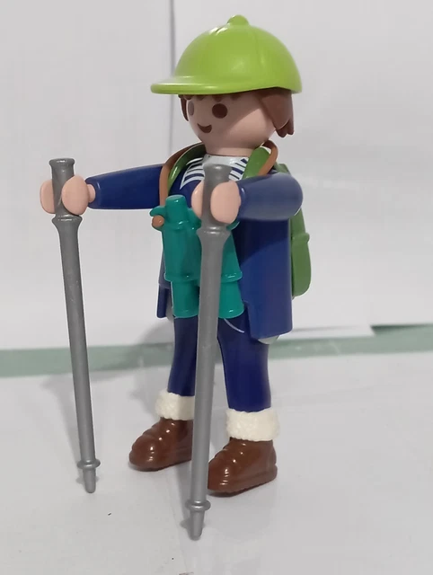 Figurine PLAYMOBIL - Homme Randonneur Téléphérique Alpin - Occasion - Série Montagne