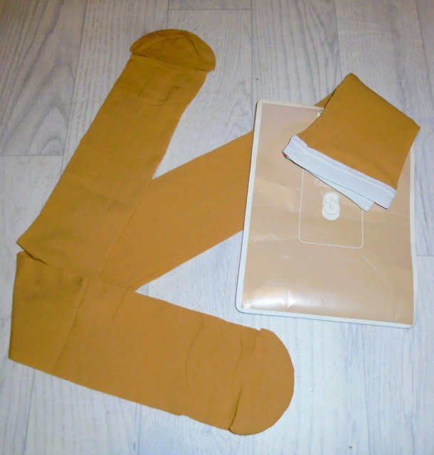 Collants Nylon-voile Le Bourget Taille 2 - Brillant Doré Vintage Femme