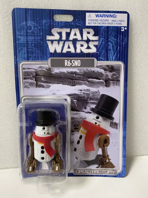 Disney Parks Star Wars Droid Factory R6-SNO Winter Weihnachtsdroide OVP Rare !!