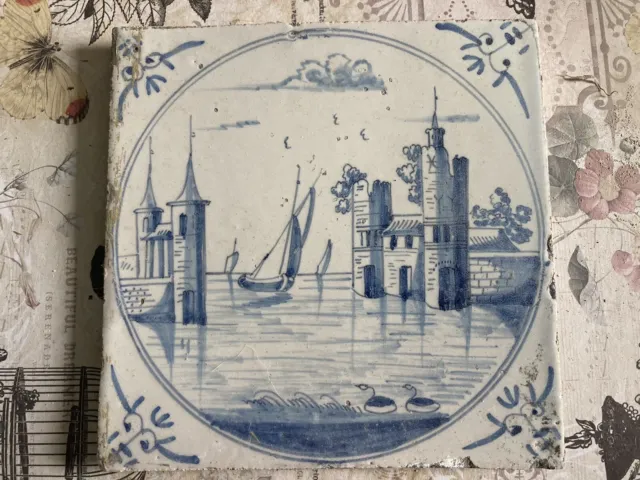 An Early Antique Dutch Delft Tile