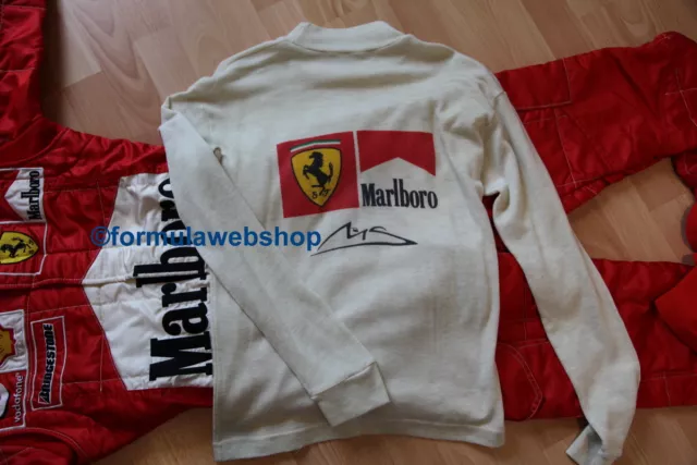 Tee shirt Nomex Michael Schumacher Scuderia Ferrari F1 / Race used long sleeves