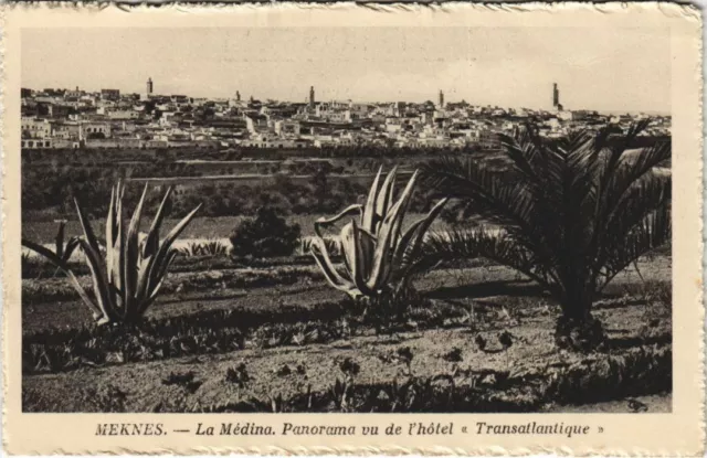 CPA AK MAROC MEKNES La MEDINA Panorama vue d'hotel (10735)