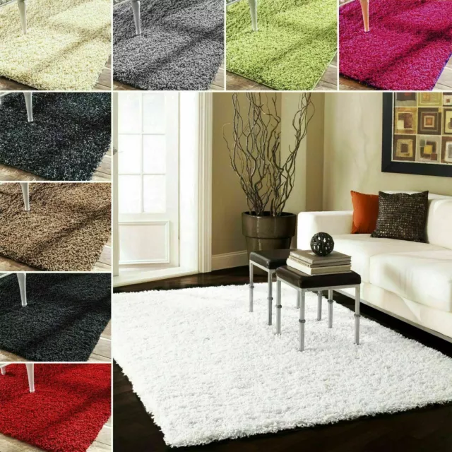 Fluffy Rugs Non Slip Shaggy Rug Super Soft Carpet Mat Living Room Floor Bedroom