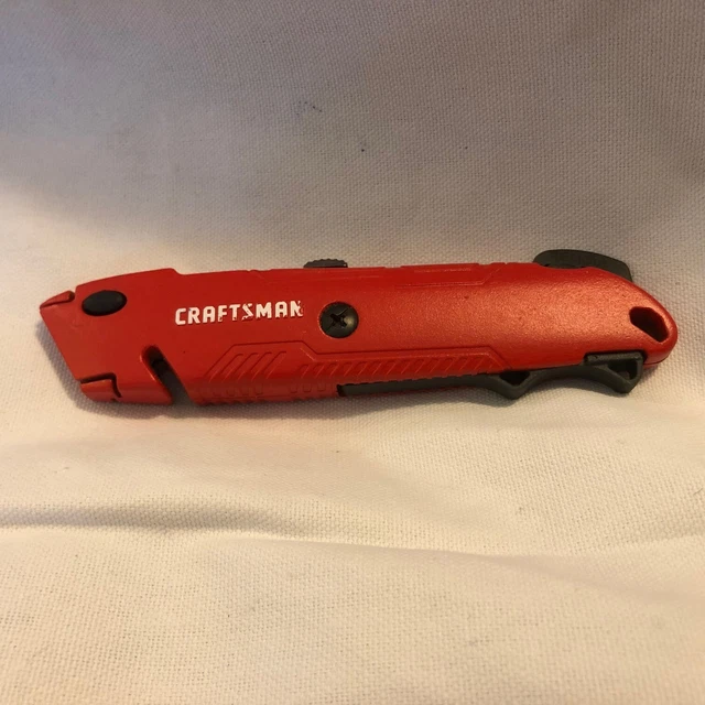 CRAFTSMAN RETRACTABLE UTILITY Knife 3 Blades Box Cutter Heavy