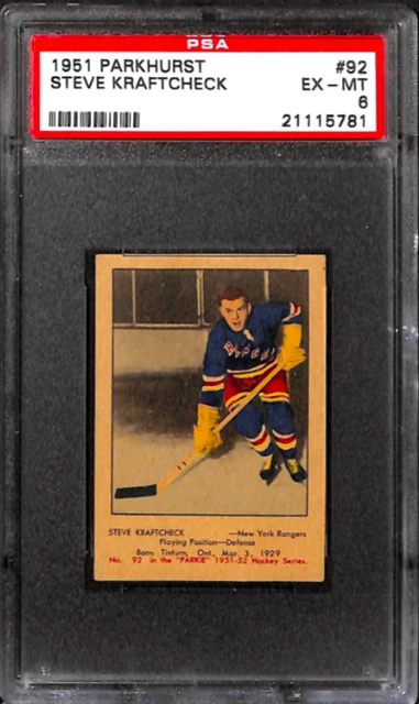 1951 Parkhurst #92 Steve Kraftcheck Psa 6 21115781