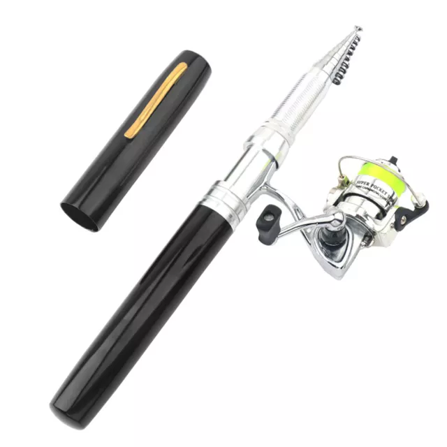 Portable Pen Shape Fishing Rod Telescopic  Alloy Fishing  + G8Z3