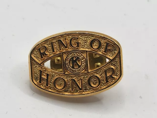 Vintage Kiwanis International  Lapel Pin Ring Of Honor