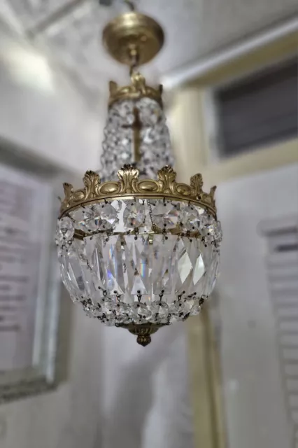 Pair Of Basket Chandeliers