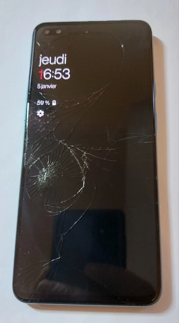 Écran Lcd Amoled Avec Châssis Fissuré Oneplus Nord Ac 2001