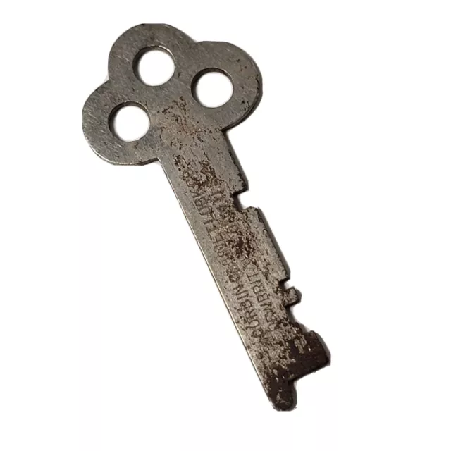 Vintage Corbin Flat Skeleton Key Marked No L5EA and Approx 1 7/8" Long Steel