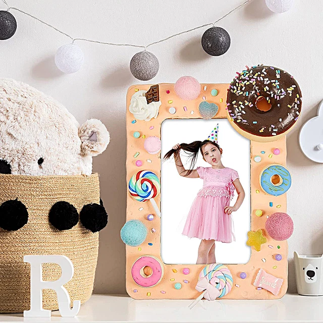 6 inches Frame Compact Convenient to Carry Handmade Natural Picture Frame Stable