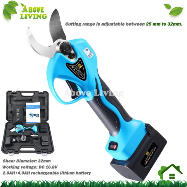 Electric Pruning Shears 2 BATTERY 32mm Cutting Diameter With Intelligent Screen