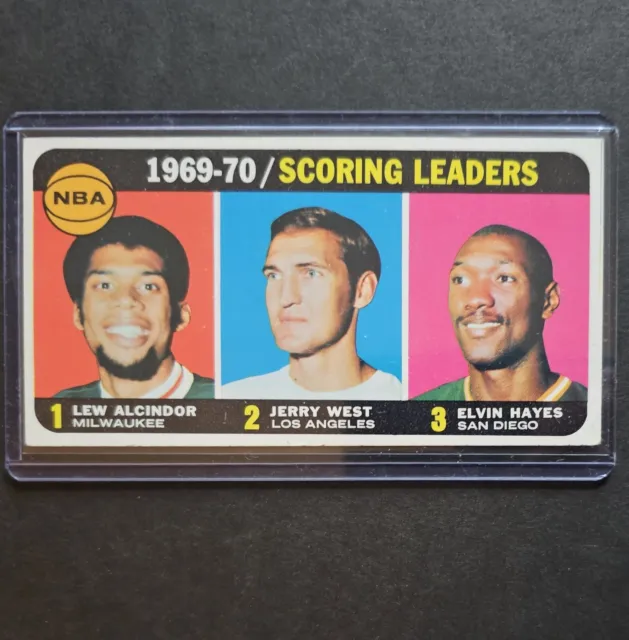 1970-71 Topps Basketball Lew Alcindor Jerry West Kareem Abdul Jabbar 1 Set Break