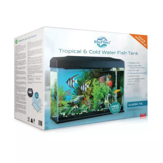 Blue Planet Classic 70 Bonus Heater 70L Aquarium Set