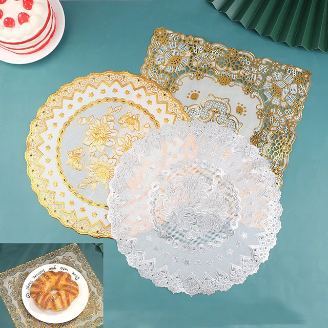 Tappetino da tavolo ricamo in pizzo 3D tappetino natalizio tovagliolo doily kitc-H7