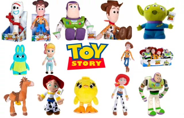 NEW OFFICIAL TOY Story 4 Soft Toys Woody Buzz Forky Ducky Jessie Bo Peep Bunny 13.99 PicClick UK